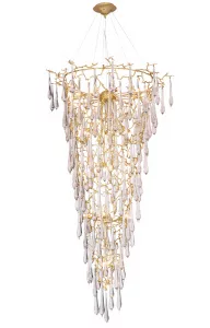 Люстра Crystal Lux REINA SP34 D1200 GOLD PEARL