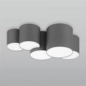 Потолочный светильник с тканевыми абажурами TK Lighting Mona Gray 4394