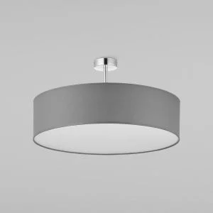 Потолочный светильник с тканевым абажуром TK Lighting Rondo Graphite 4239