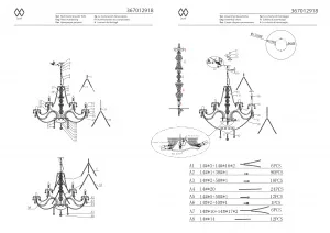 Потолочный светильник MW-Light Каролина золотой 367012918