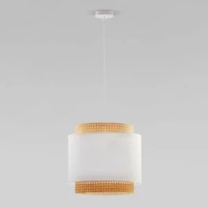 Подвесной светильник с тканевым абажуром TK Lighting Boho White 6529