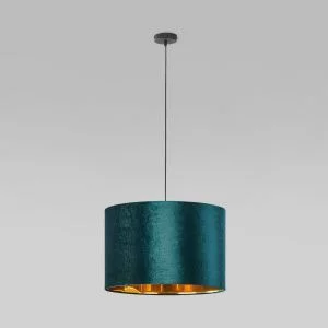 Подвесной светильник с тканевым абажуром TK Lighting Tercino Green 6170