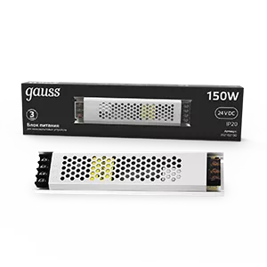 Блок питания Gauss 150W 24V IP20 ультратонкий 1/70