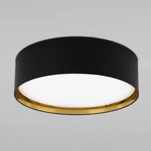 Потолочный светильник с тканевым абажуром TK Lighting Bilbao Black Gold 3432