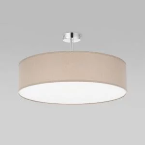 Потолочный светильник с тканевым абажуром TK Lighting Rondo Beige 3998