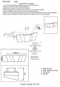 Бра Crystal Lux CLT 014W GO