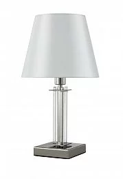 Настольная лампа Crystal Lux NICOLAS LG1 NICKEL/WHITE