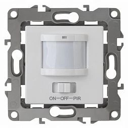 12-4104-01 ЭРА Датчик движения 3-проводной, 180-240В, 400Вт, IP20, Эра12, белый (6/60/1800)