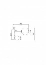 Настенный светильник (бра) Freya FR5376WL-02B