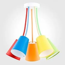 Потолочный светильник с тканевыми абажурами TK Lighting Wire Colour 2107