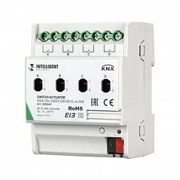 INTELLIGENT ARLIGHT Релейный модуль KNX-704-SW20-DIN (BUS, 4x20A)