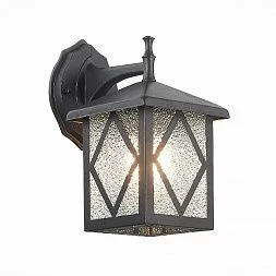 Светильник уличный настенный ST-Luce Черный/Черный, Прозрачный E27 1*60W LORNE SL084.411.01