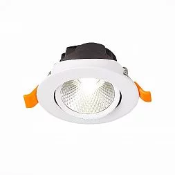 Светильник встр. Белый LED 1*6W 3000K 480Lm Ra80 24° IP20 D86xH50 220-240V Встраиваемые светильники ST211.538.06.24