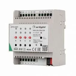 INTELLIGENT ARLIGHT Диммер KNX-204-DIM-DIN (12-48V, 8x0.35/4x0.7/2x1A)