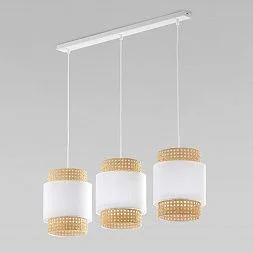 Подвесной светильник с тканевыми абажурами TK Lighting Boho White 6531