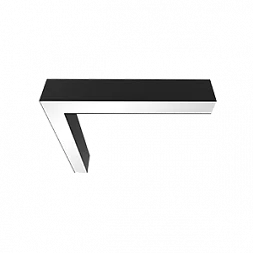 L-Соединитель для серии Х-ЛАЙН 549x527х100мм 32 Вт 3000К IP40 RAL9005 черный муар